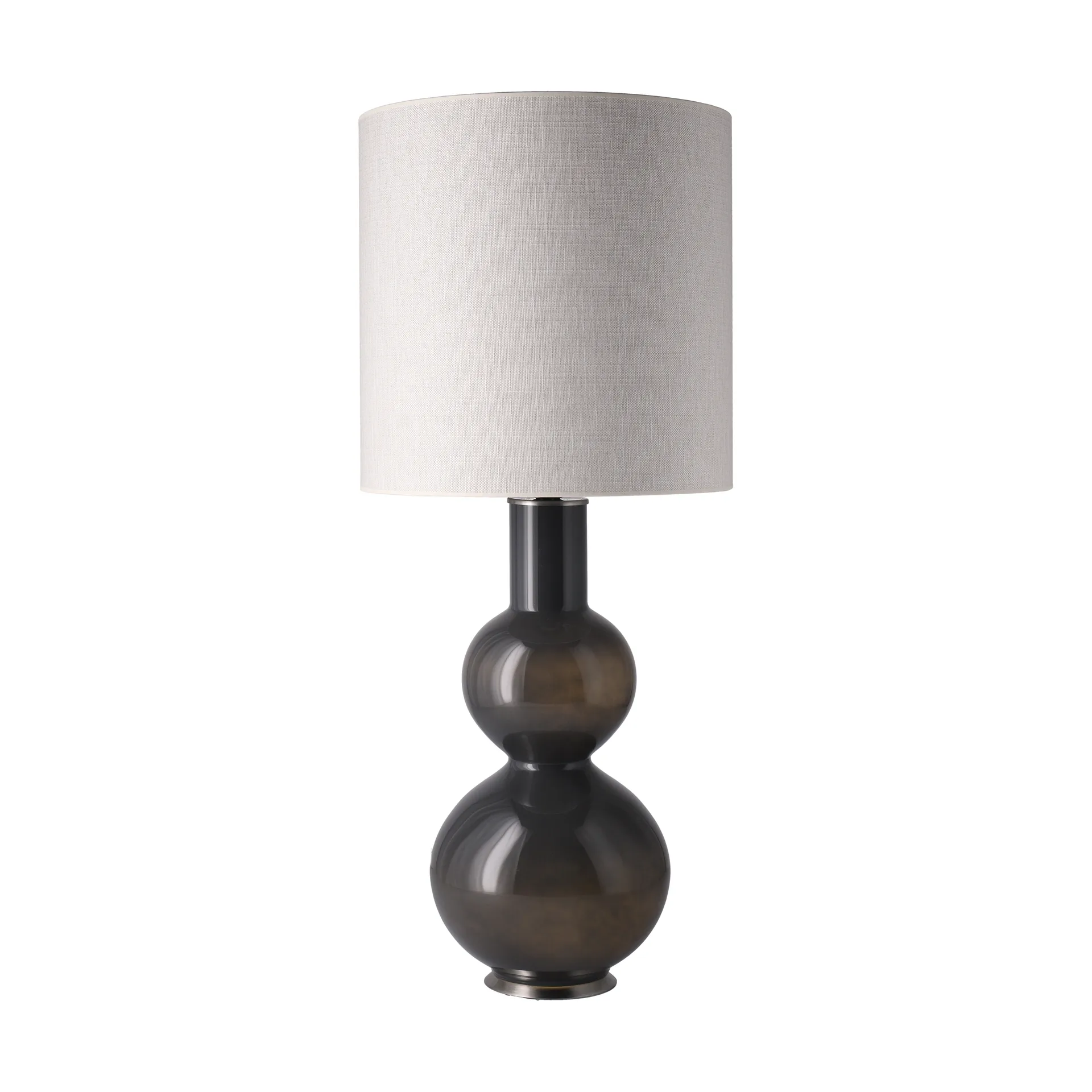 Augusta tafellamp grijze lampvoet, Babel Beige M Flavia Lamps