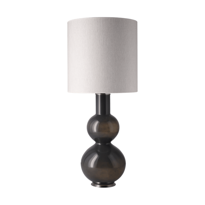 Augusta tafellamp grijze lampvoet, Babel Beige M Flavia Lamps