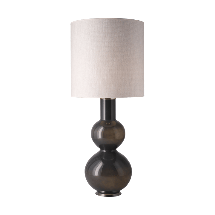Augusta tafellamp grijze lampvoet, Babel Beige M Flavia Lamps