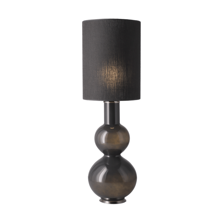 Augusta tafellamp grijze lampvoet, Lino Negro L Flavia Lamps
