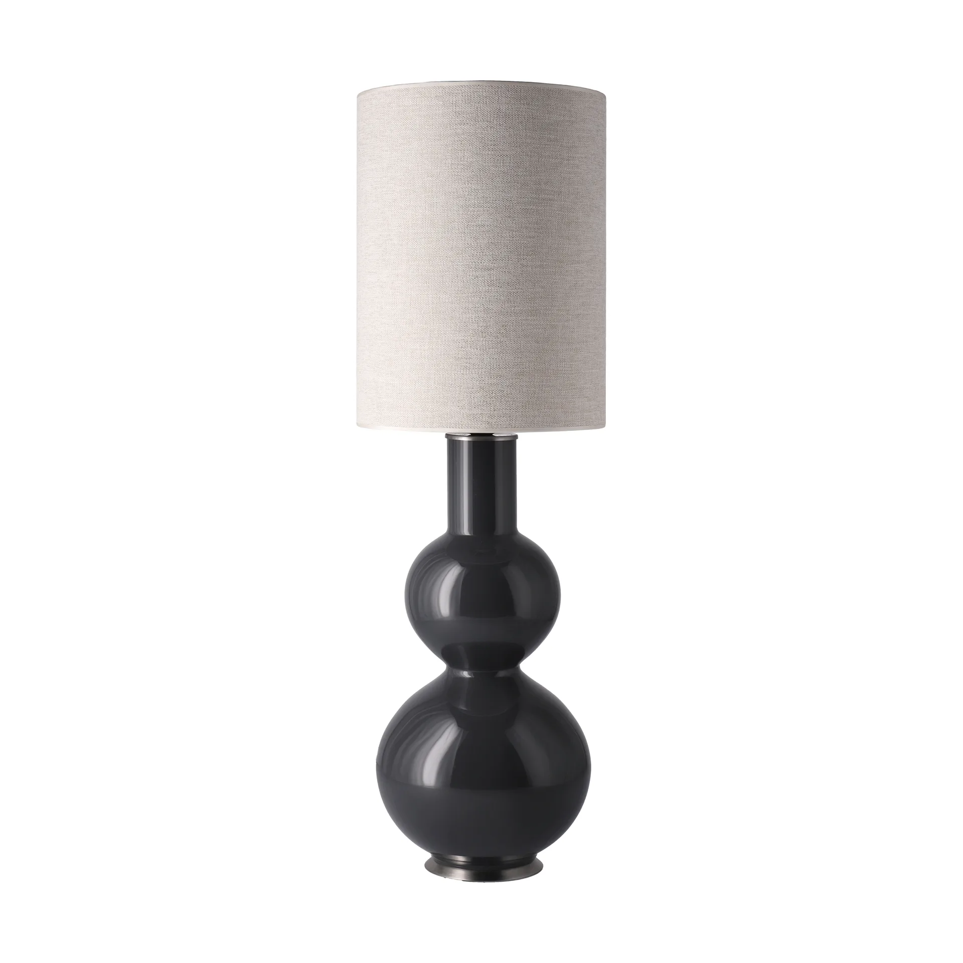 Augusta tafellamp grijze lampvoet, London Beige L Flavia Lamps