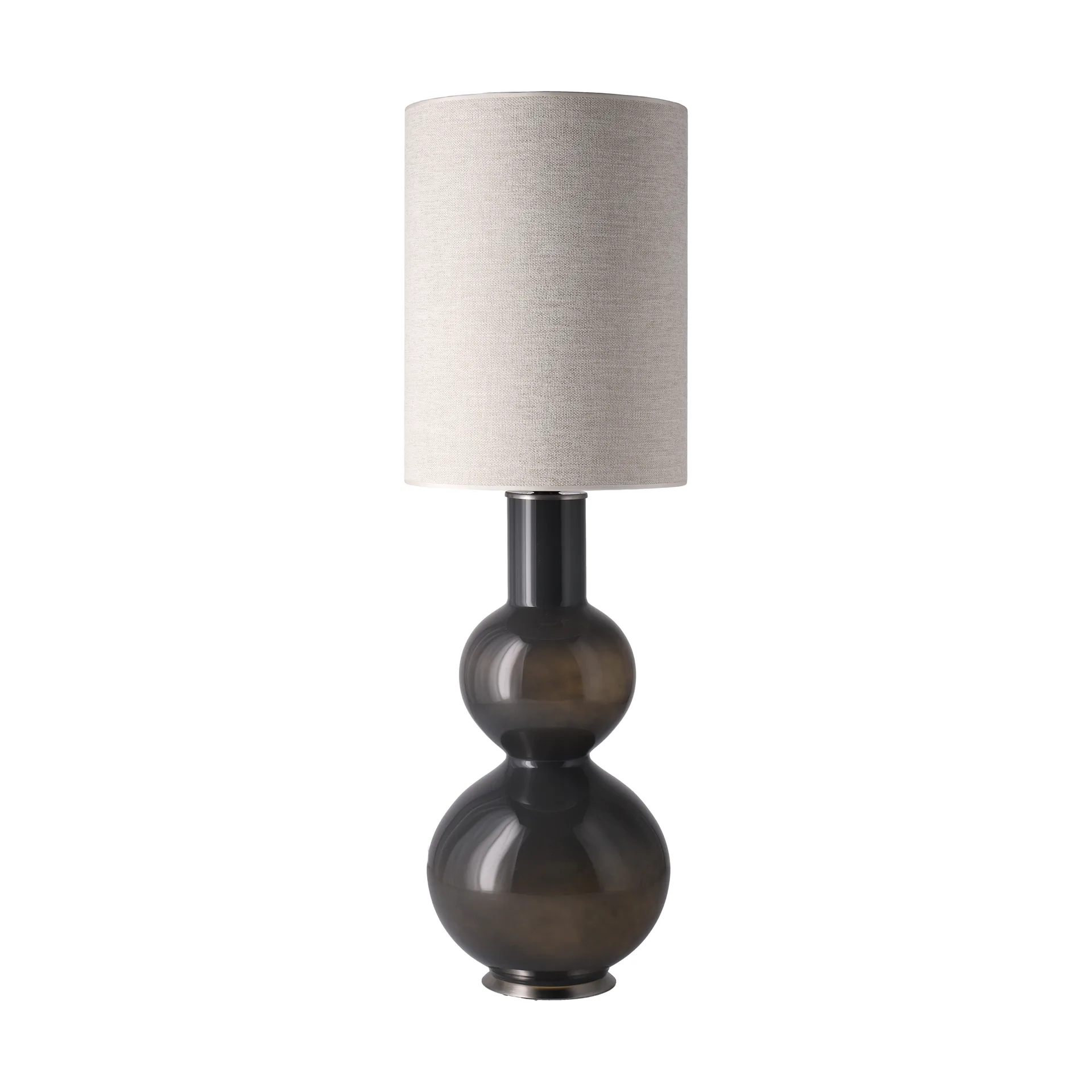 Augusta tafellamp grijze lampvoet, London Beige L Flavia Lamps