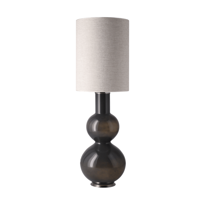 Augusta tafellamp grijze lampvoet, London Beige L Flavia Lamps
