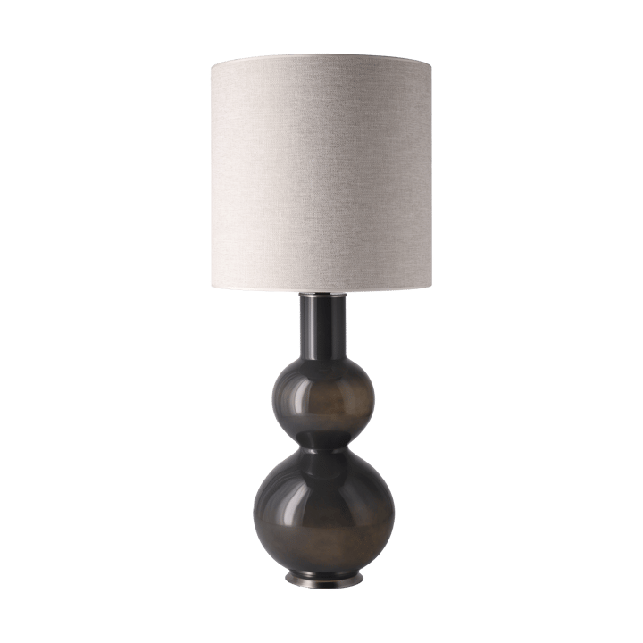 Augusta tafellamp grijze lampvoet, London Beige M Flavia Lamps