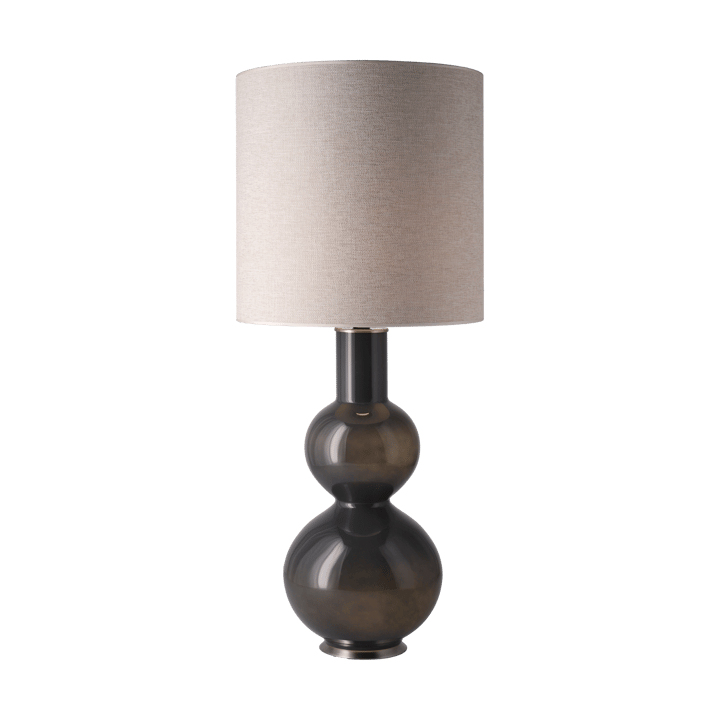 Augusta tafellamp grijze lampvoet, London Beige M Flavia Lamps