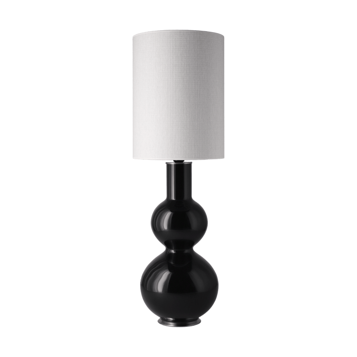 Augusta tafellamp zwarte lampvoet - Babel Beige L - Flavia Lamps
