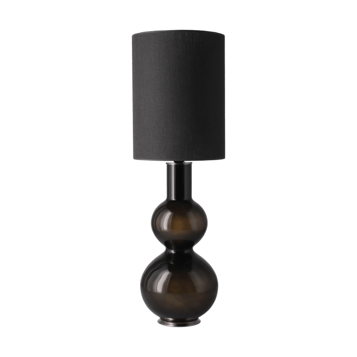 Augusta tafellamp zwarte lampvoet, Lino Negro L Flavia Lamps