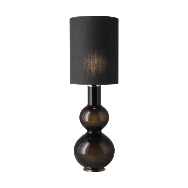 Augusta tafellamp zwarte lampvoet, Lino Negro L Flavia Lamps