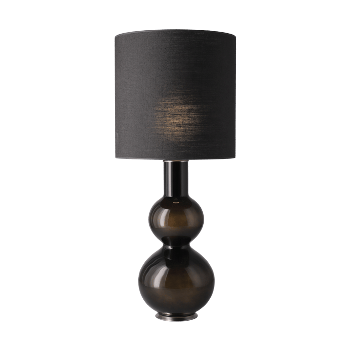 Augusta tafellamp zwarte lampvoet, Lino Negro M Flavia Lamps