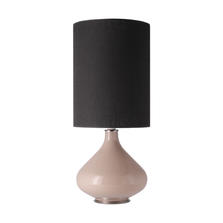 Flavia tafellamp beige lampvoet - Lino Negro L - Flavia Lamps
