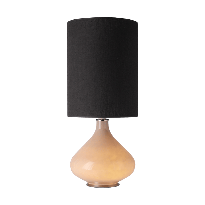 Flavia tafellamp beige lampvoet, Lino Negro L Flavia Lamps