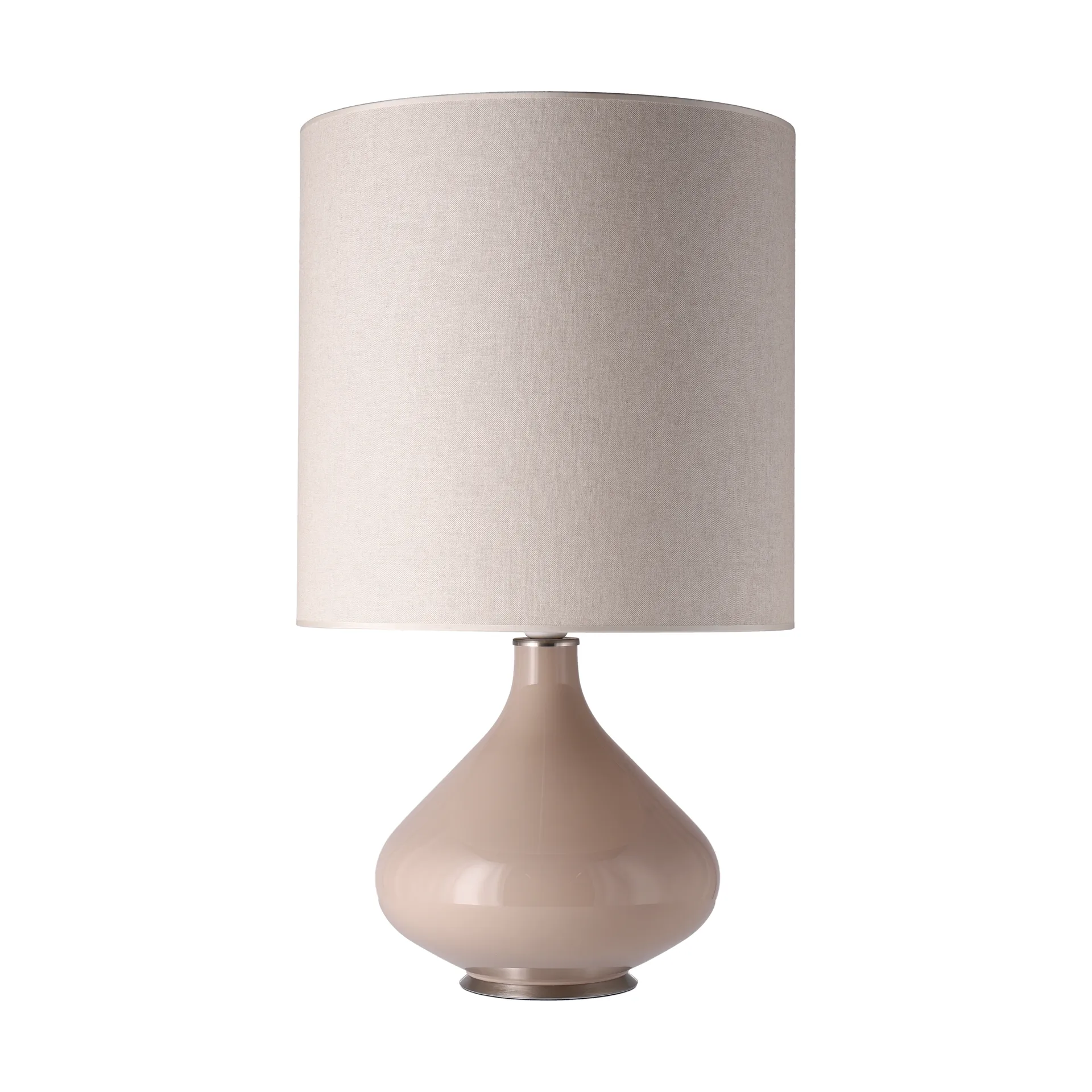 Flavia tafellamp beige lampvoet, Milano Tostado M Flavia Lamps