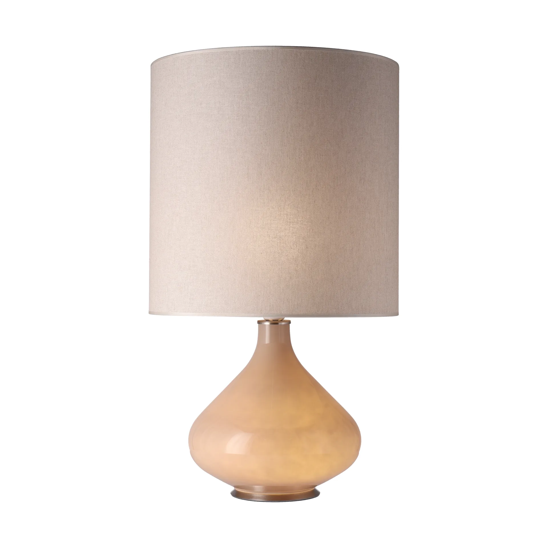Flavia tafellamp beige lampvoet, Milano Tostado M Flavia Lamps