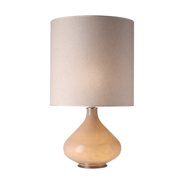Flavia tafellamp beige lampvoet, Milano Tostado M Flavia Lamps