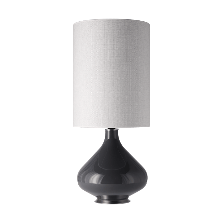 Flavia tafellamp grijze lampvoet - Babel Beige L - Flavia Lamps