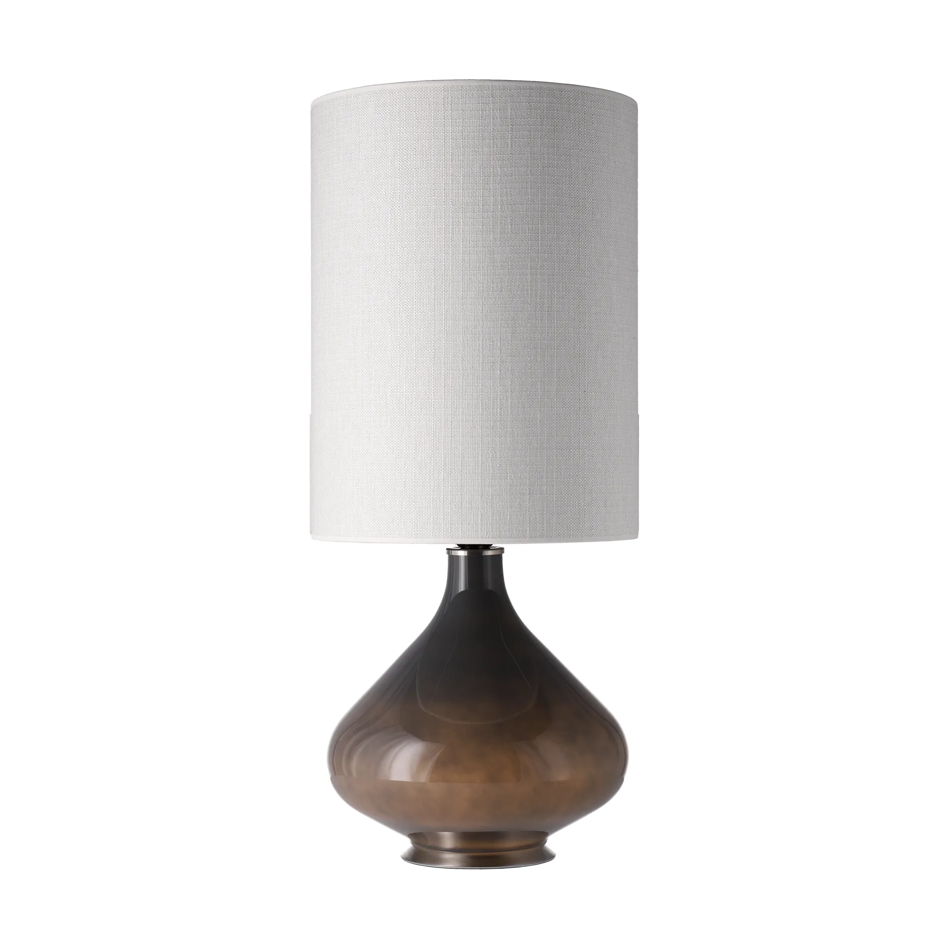 Flavia tafellamp grijze lampvoet, Babel Beige L Flavia Lamps