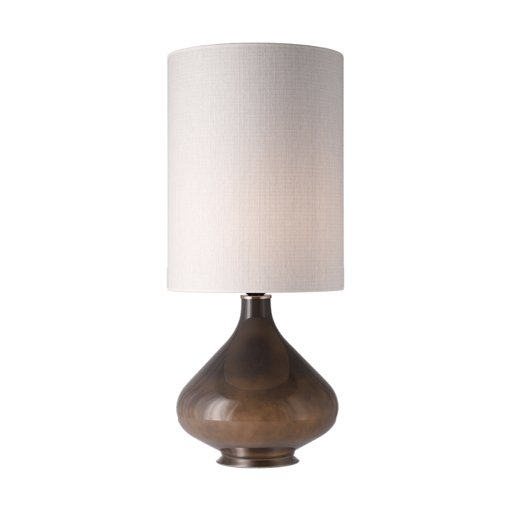 Flavia tafellamp grijze lampvoet, Babel Beige L Flavia Lamps