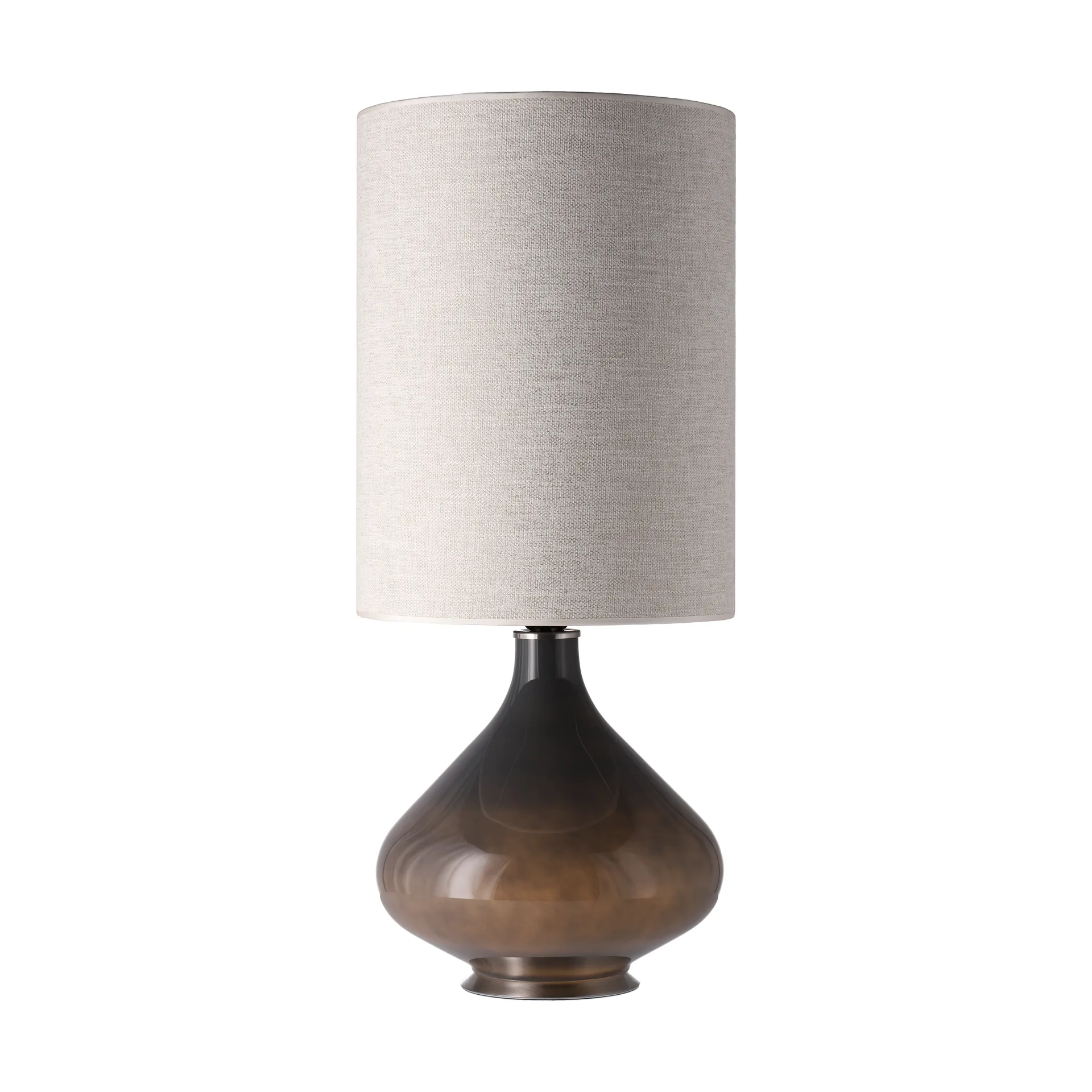 Flavia tafellamp grijze lampvoet, London Beige L Flavia Lamps