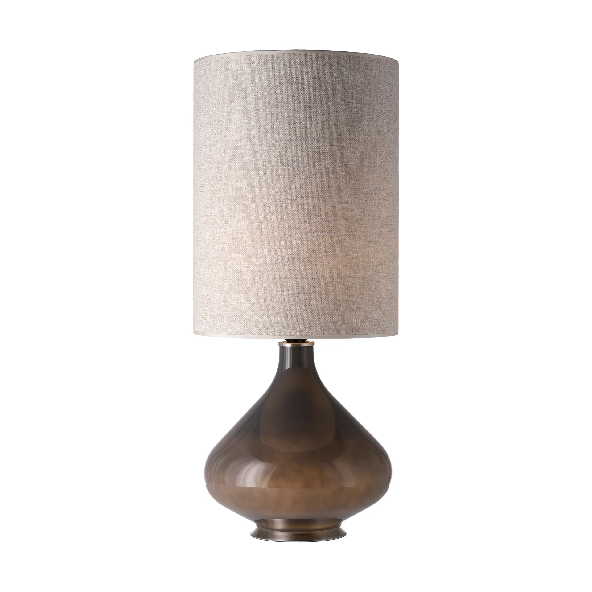 Flavia tafellamp grijze lampvoet, London Beige L Flavia Lamps