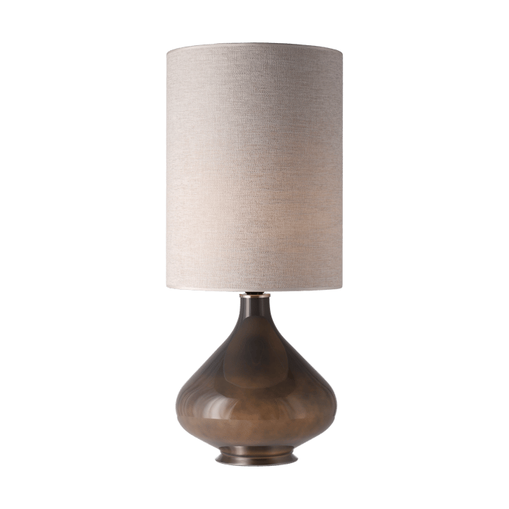 Flavia tafellamp grijze lampvoet, London Beige L Flavia Lamps