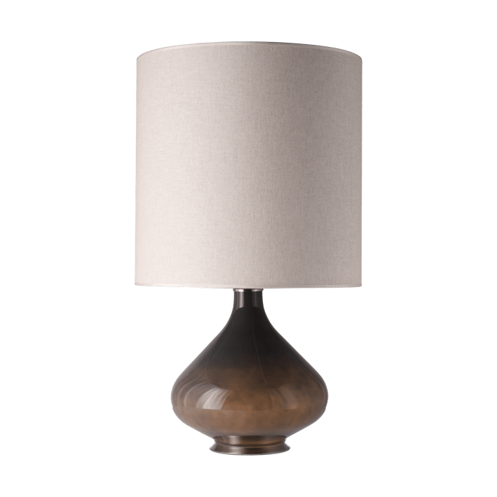 Flavia tafellamp grijze lampvoet, Milano Tostado M Flavia Lamps