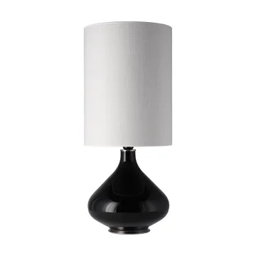 Flavia tafellamp zwarte lampvoet - Babel Beige L - Flavia Lamps