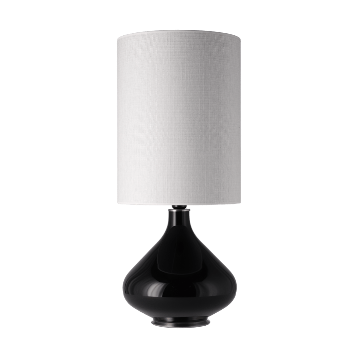 Flavia tafellamp zwarte lampvoet - Babel Beige L - Flavia Lamps