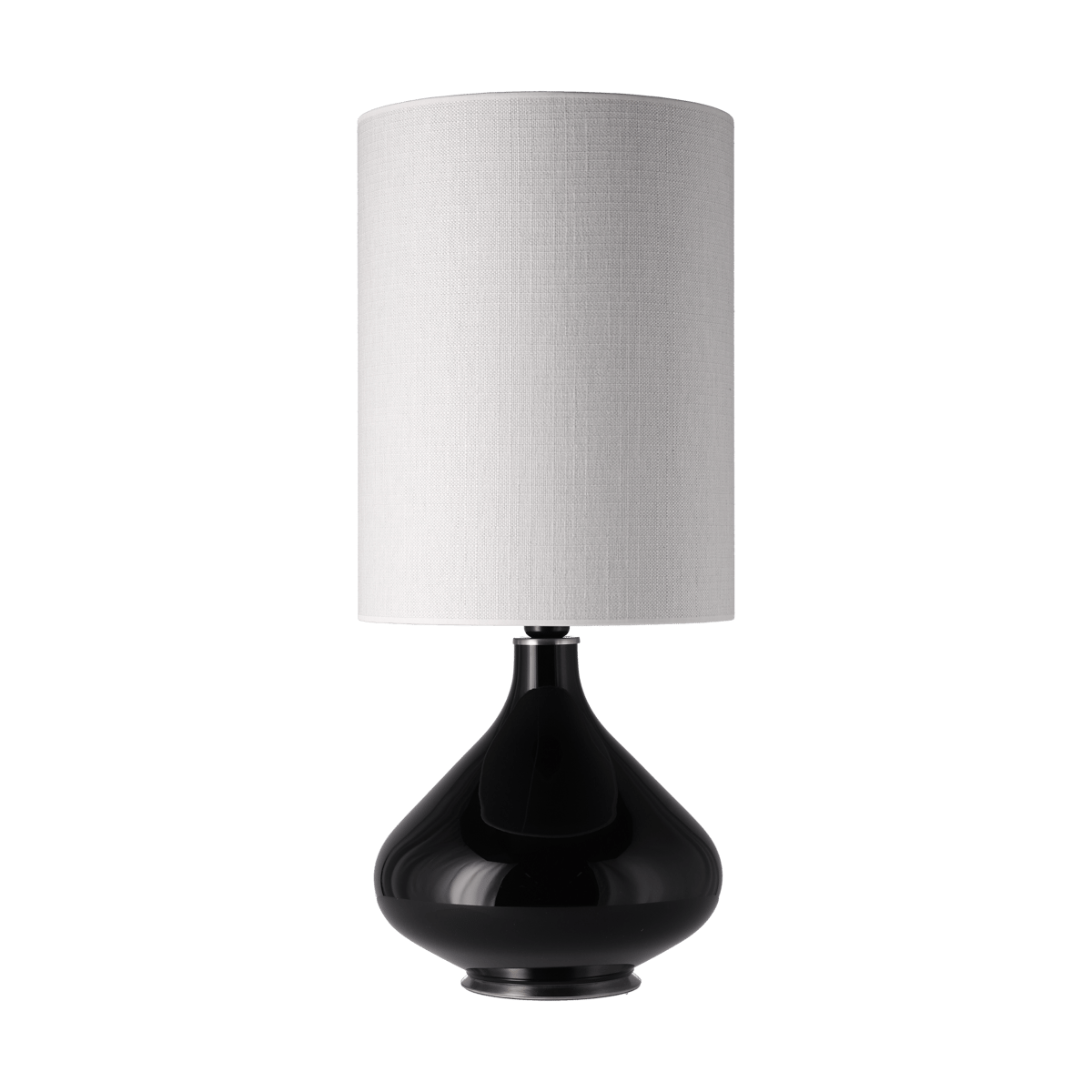 Flavia Lamps Flavia tafellamp zwarte lampvoet Babel Beige L