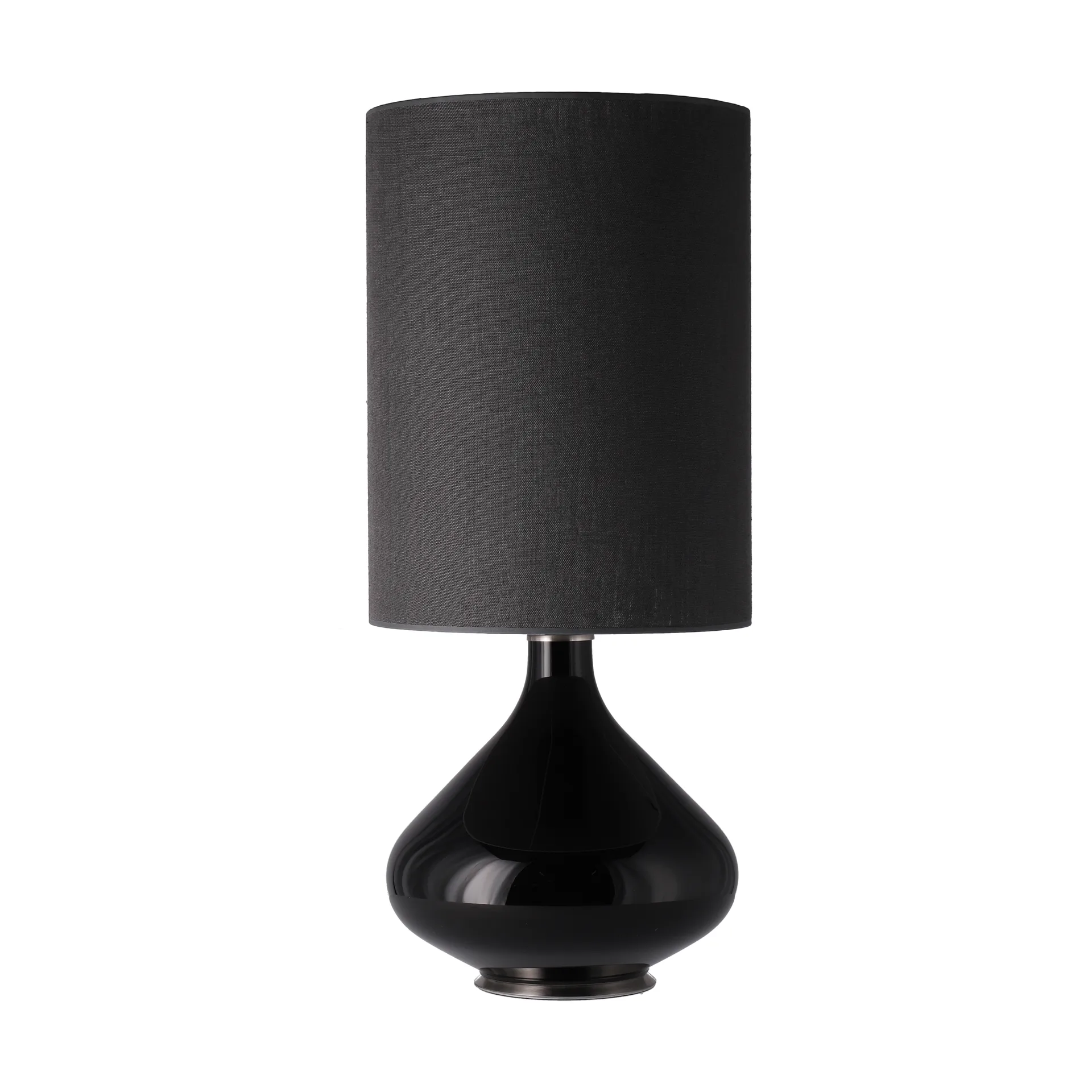 Flavia tafellamp zwarte lampvoet, Lino Negro L Flavia Lamps