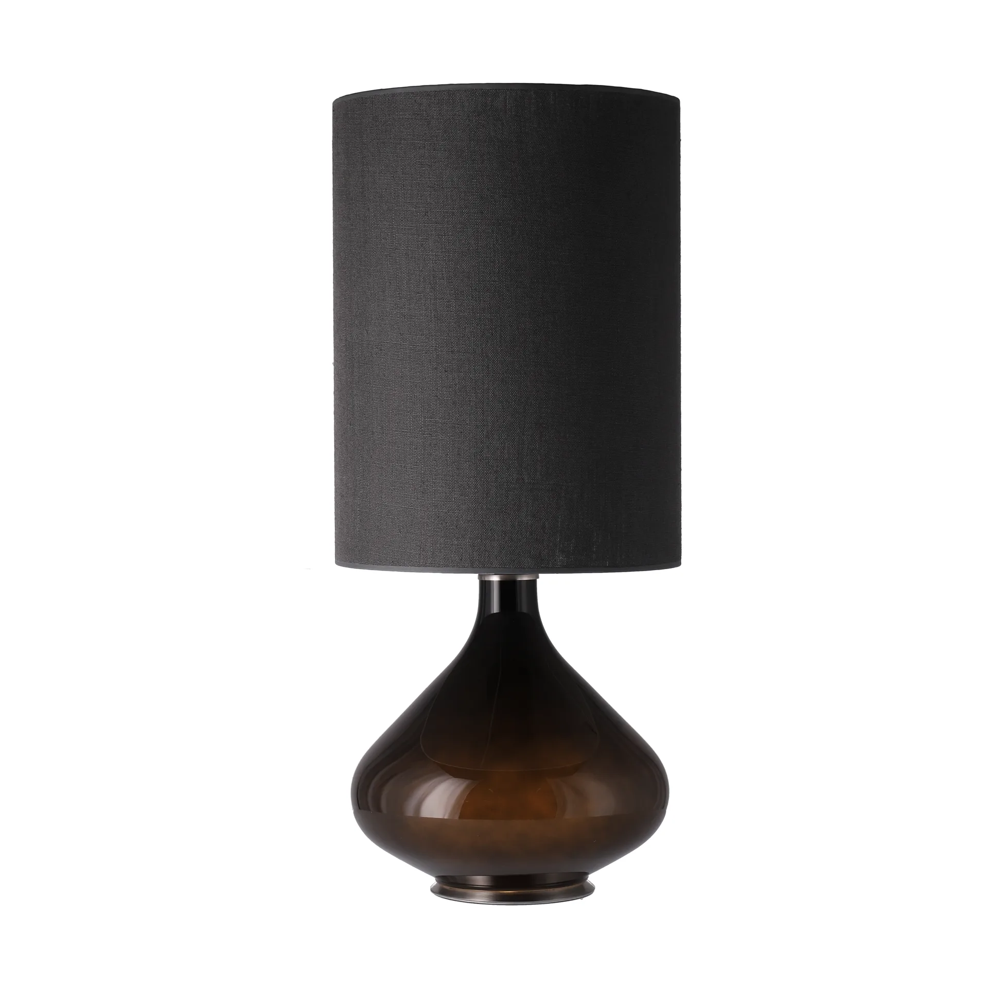Flavia tafellamp zwarte lampvoet, Lino Negro L Flavia Lamps