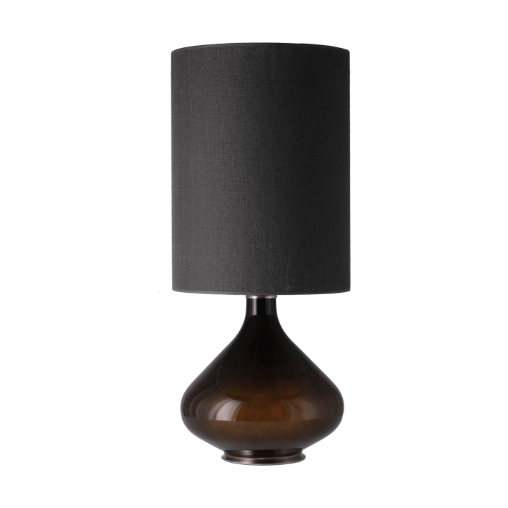 Flavia tafellamp zwarte lampvoet, Lino Negro L Flavia Lamps