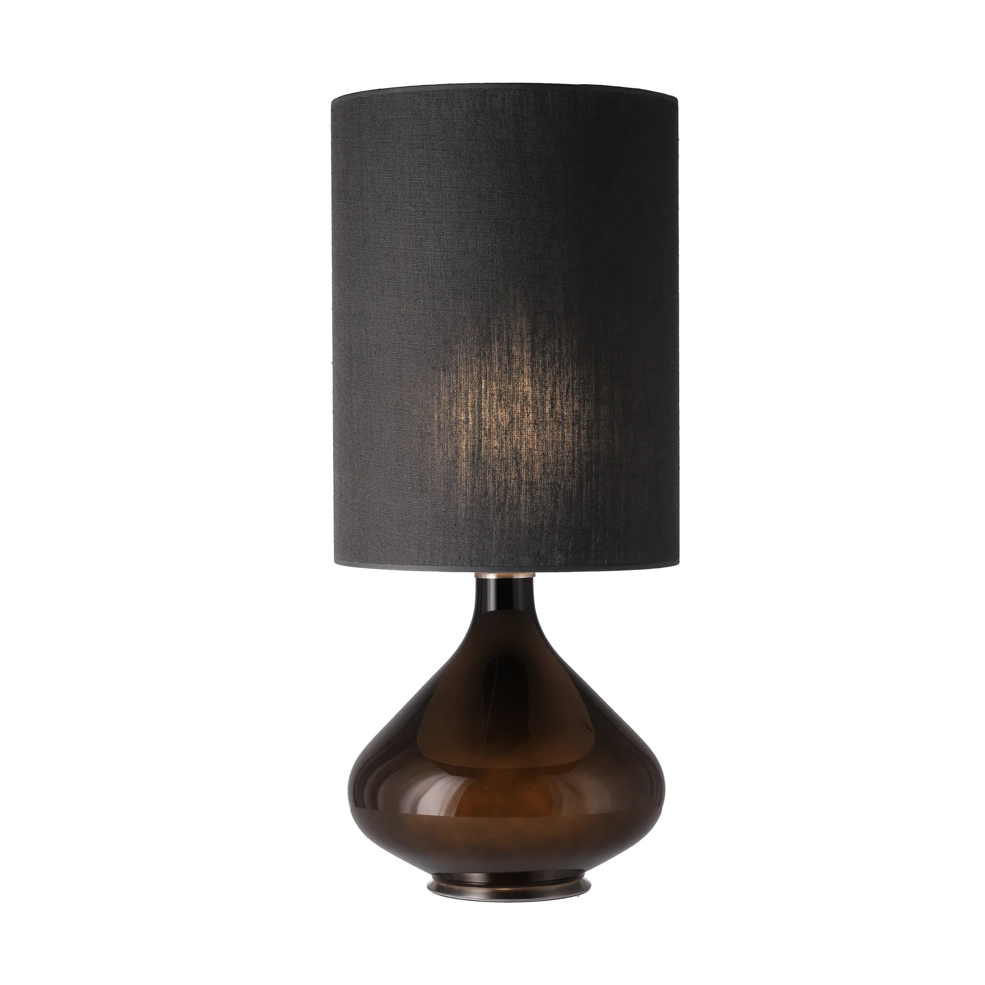 Flavia tafellamp zwarte lampvoet, Lino Negro L Flavia Lamps