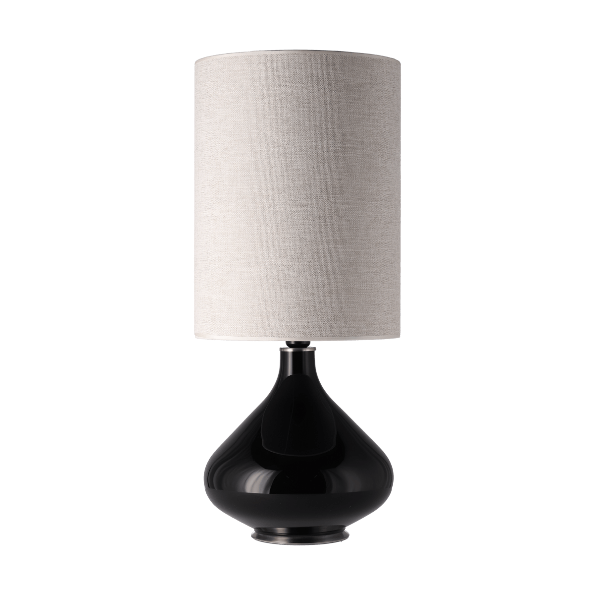 Flavia Lamps Flavia tafellamp zwarte lampvoet London Beige L