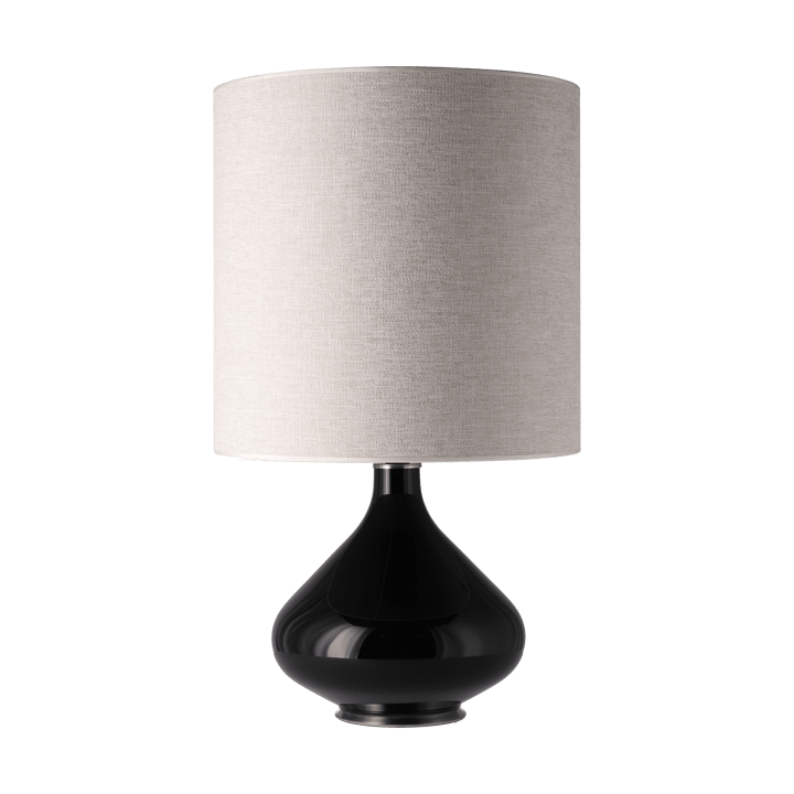 Flavia tafellamp zwarte lampvoet - London Beige M - Flavia Lamps