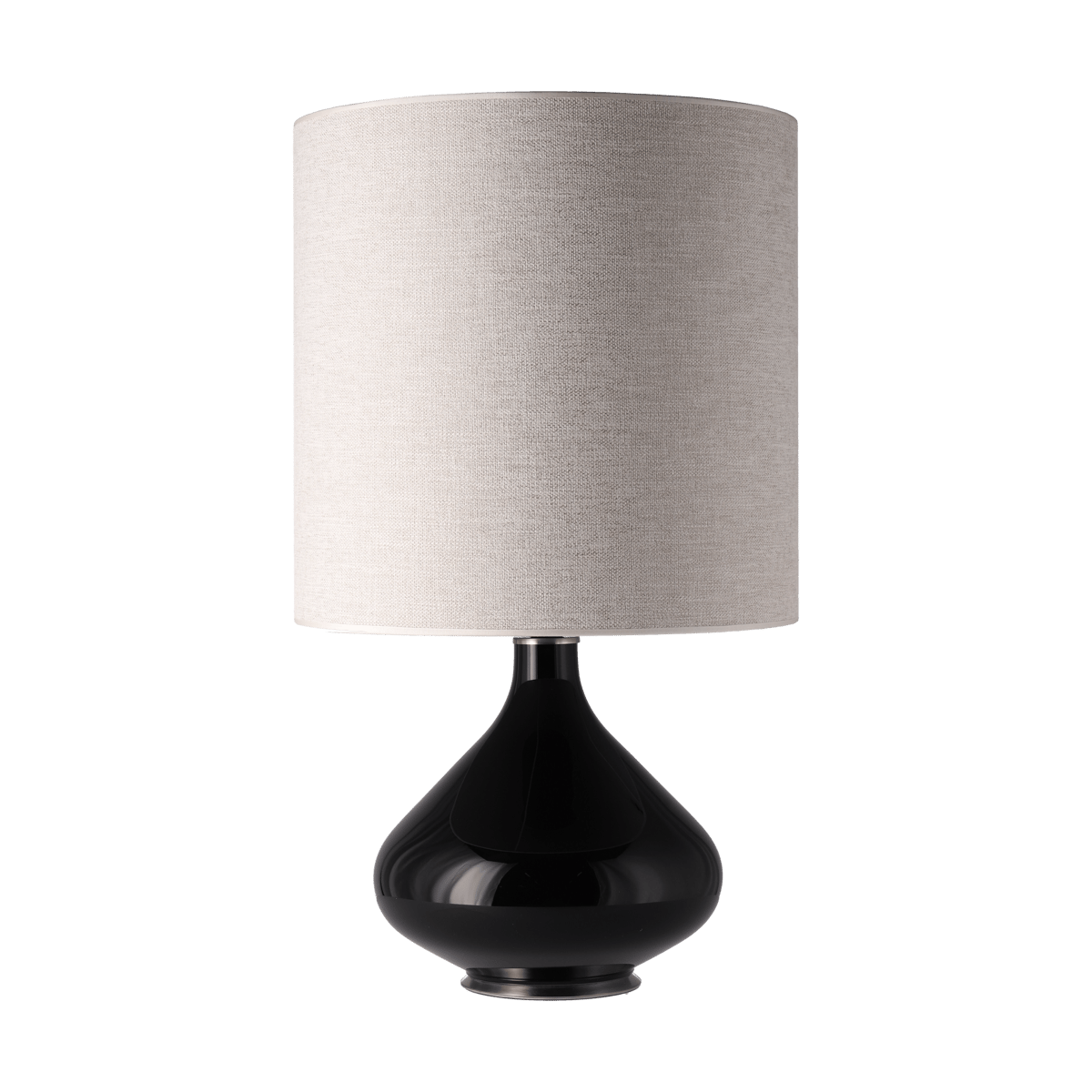 Flavia Lamps Flavia tafellamp zwarte lampvoet London Beige M