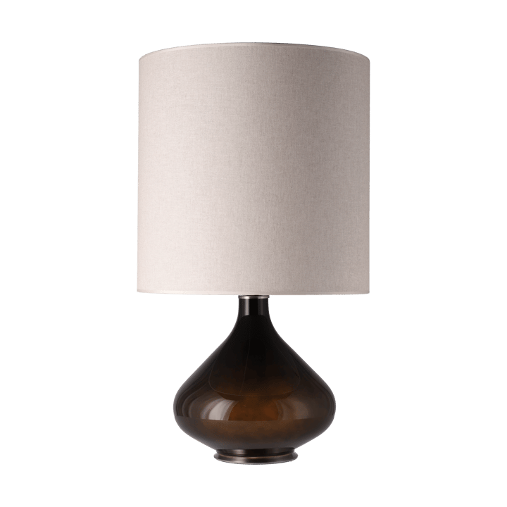 Flavia tafellamp zwarte lampvoet, Milano Tostado M Flavia Lamps