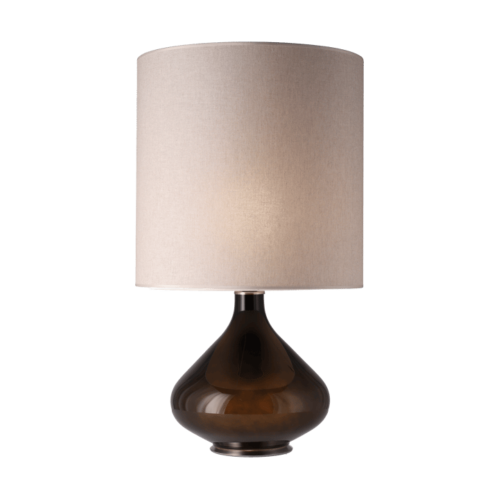 Flavia tafellamp zwarte lampvoet, Milano Tostado M Flavia Lamps