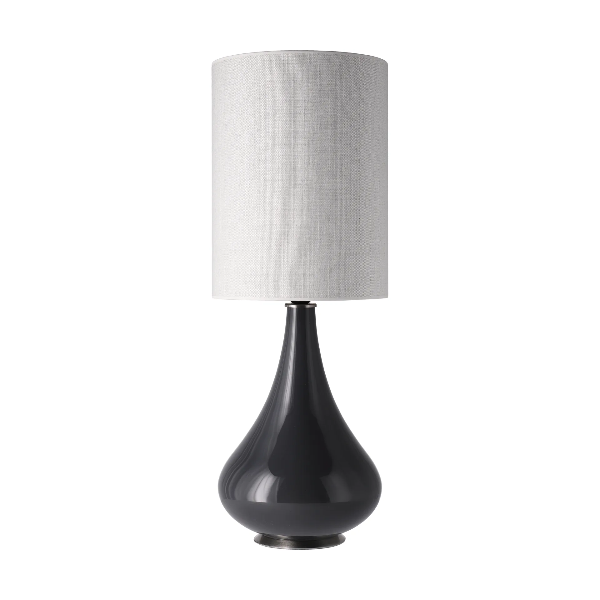 Renata tafellamp grijze lampvoet, Babel Beige L Flavia Lamps