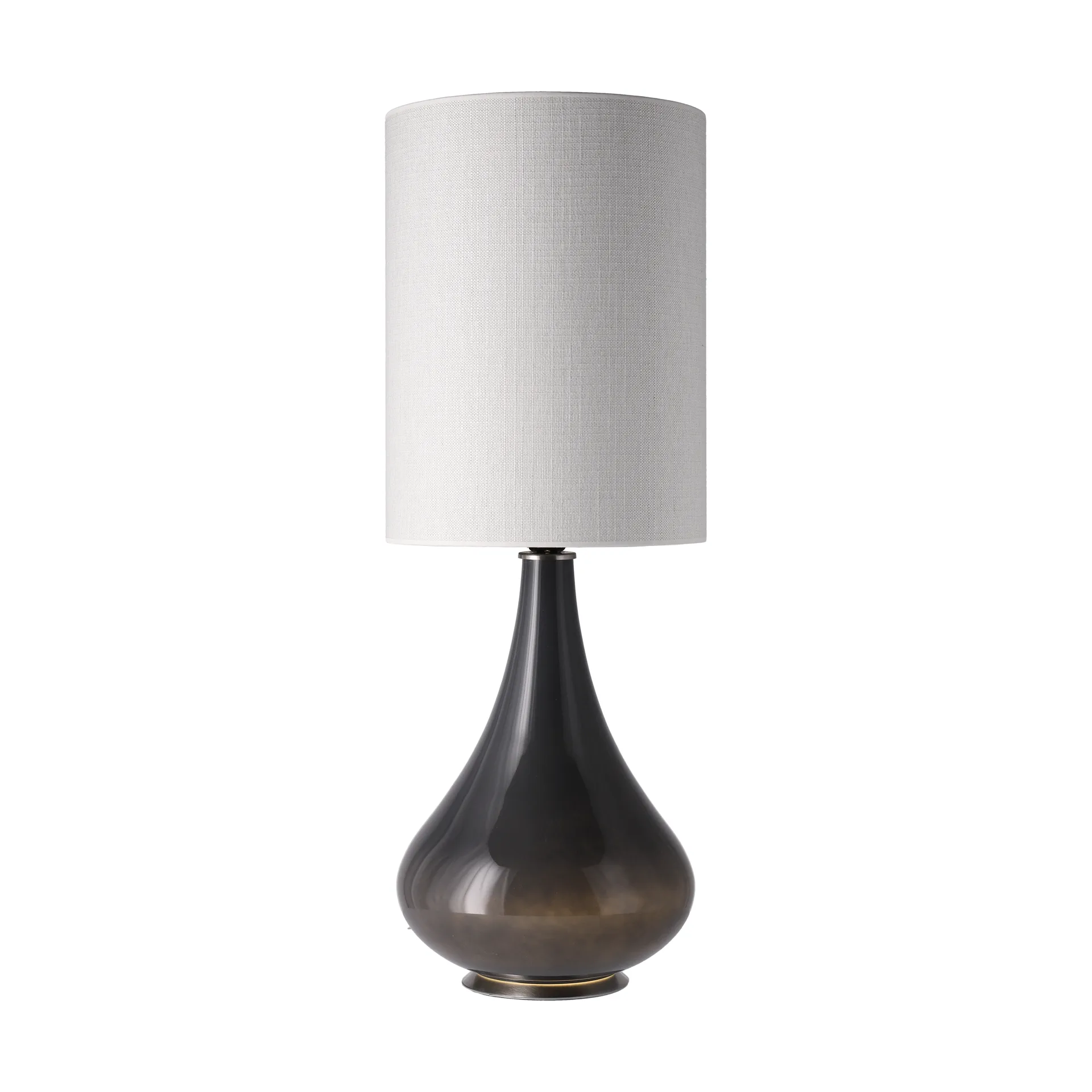 Renata tafellamp grijze lampvoet, Babel Beige L Flavia Lamps