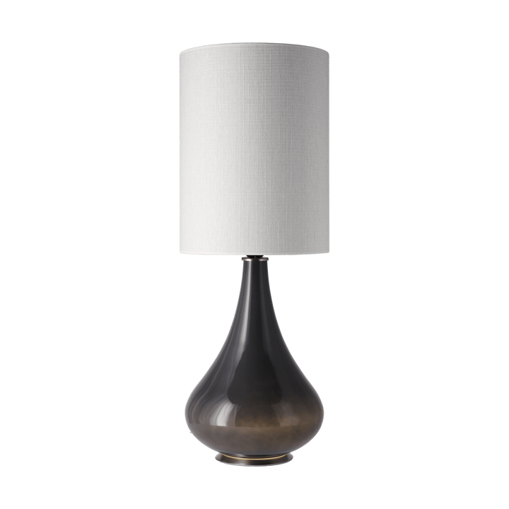 Renata tafellamp grijze lampvoet, Babel Beige L Flavia Lamps