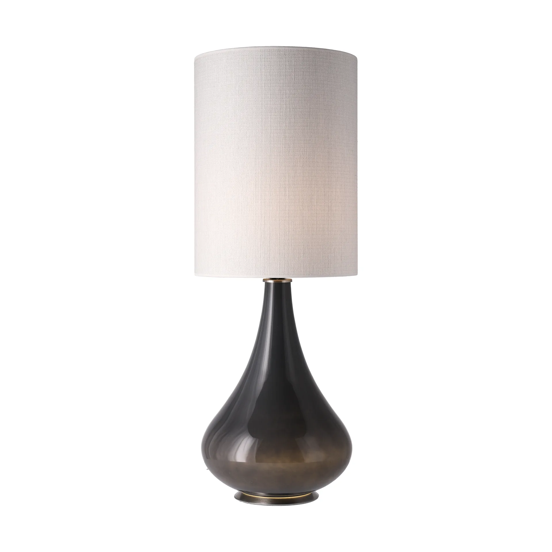 Renata tafellamp grijze lampvoet, Babel Beige L Flavia Lamps