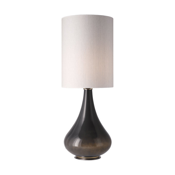 Renata tafellamp grijze lampvoet, Babel Beige L Flavia Lamps