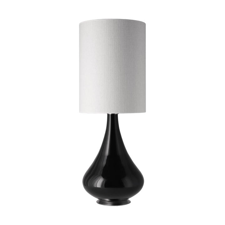 Renata tafellamp zwarte lampvoet - Babel Beige L - Flavia Lamps