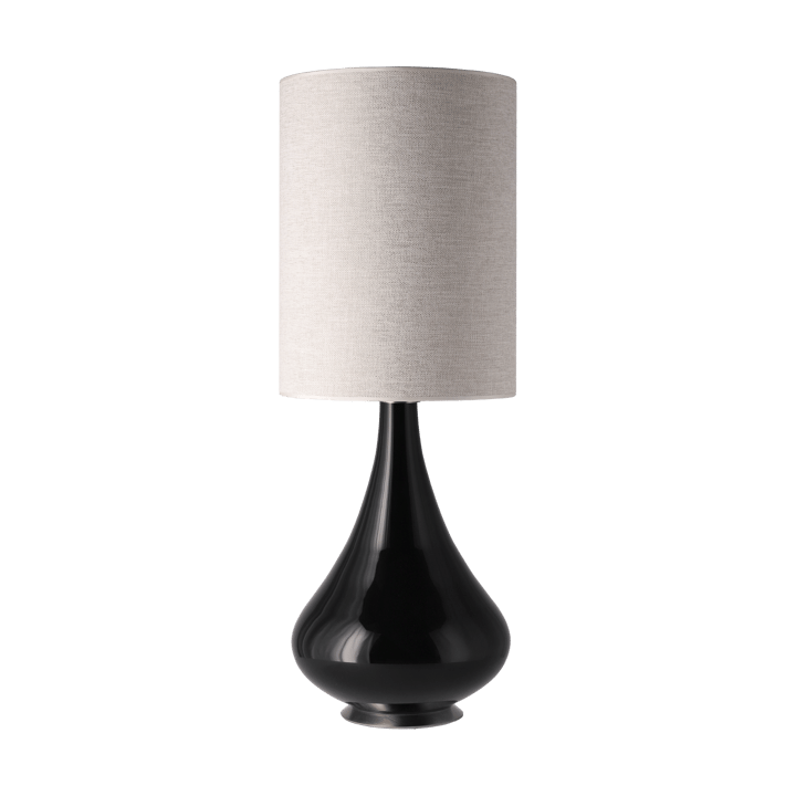 Renata tafellamp zwarte lampvoet - London Beige L - Flavia Lamps