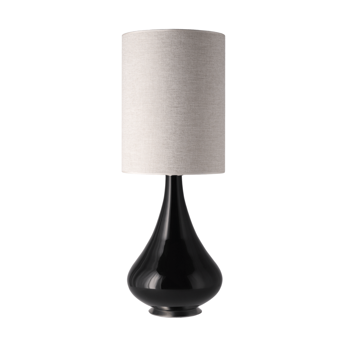 Flavia Lamps Renata tafellamp zwarte lampvoet London Beige L