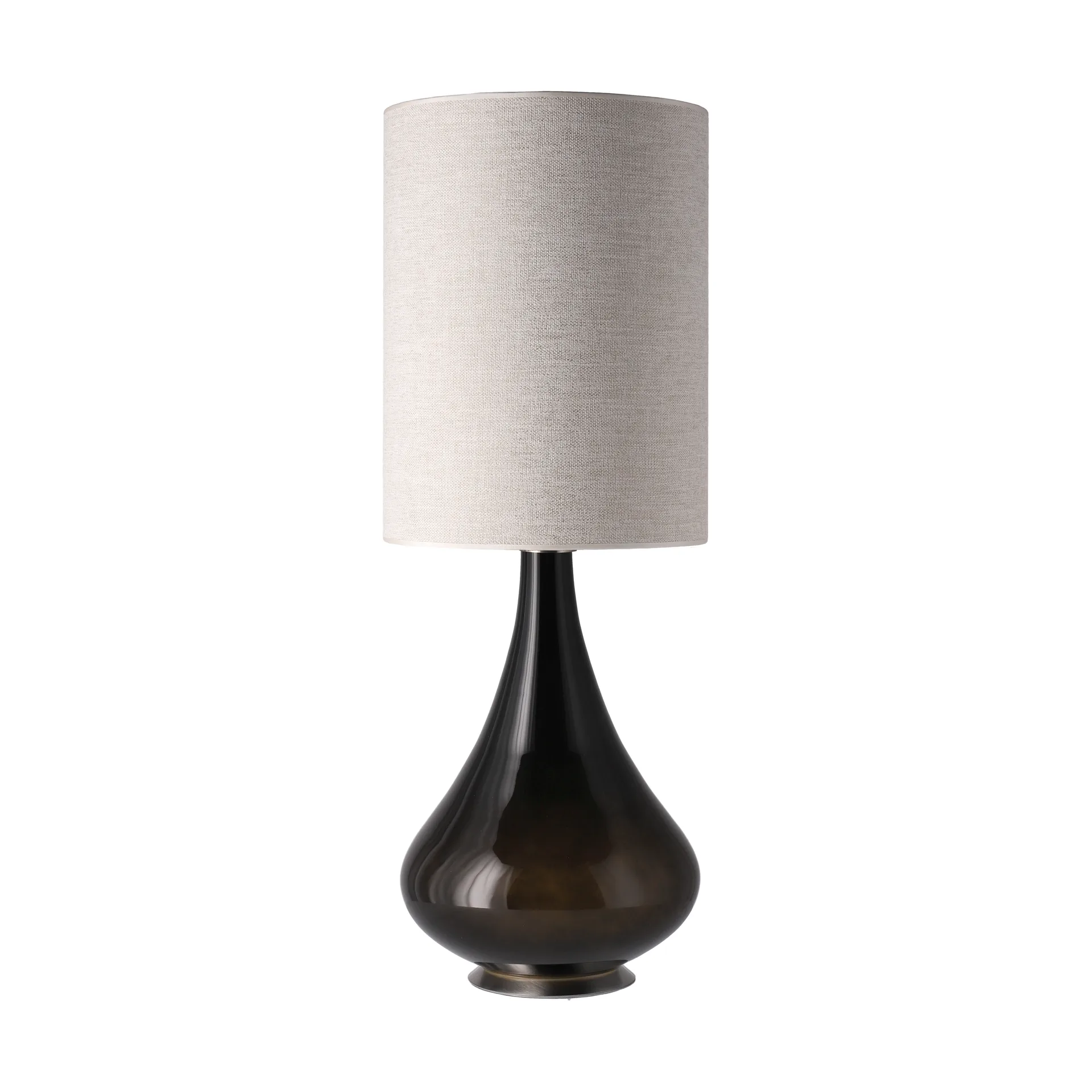 Renata tafellamp zwarte lampvoet, London Beige L Flavia Lamps