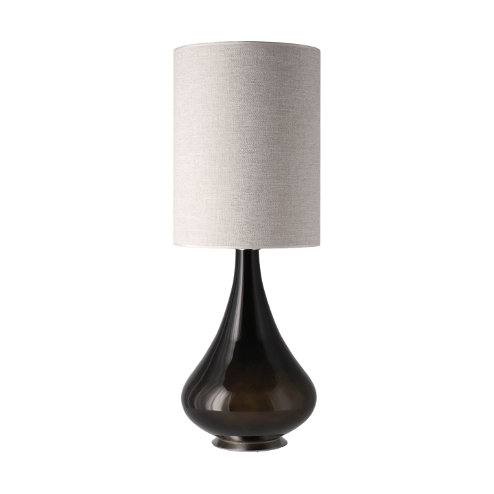Renata tafellamp zwarte lampvoet, London Beige L Flavia Lamps
