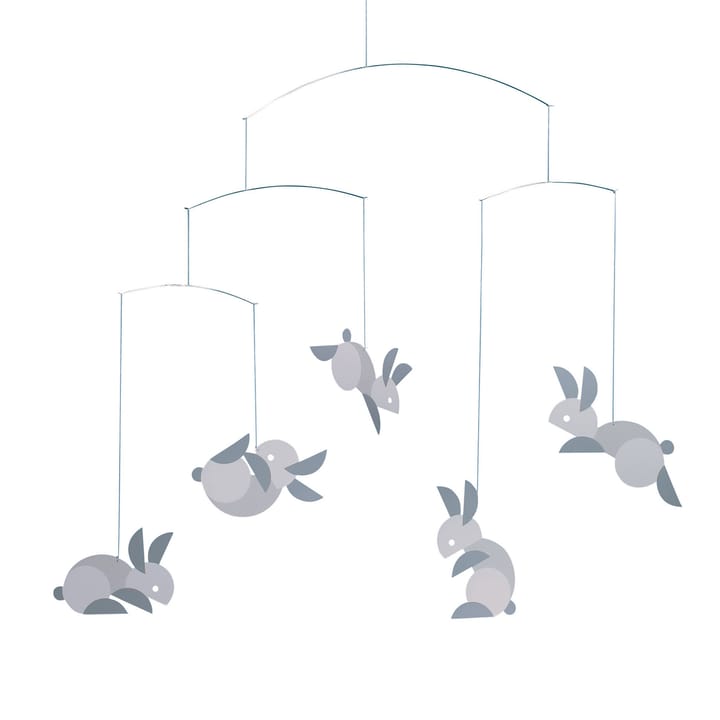 Circular bunnies mobiel - multi - Flensted Mobiles