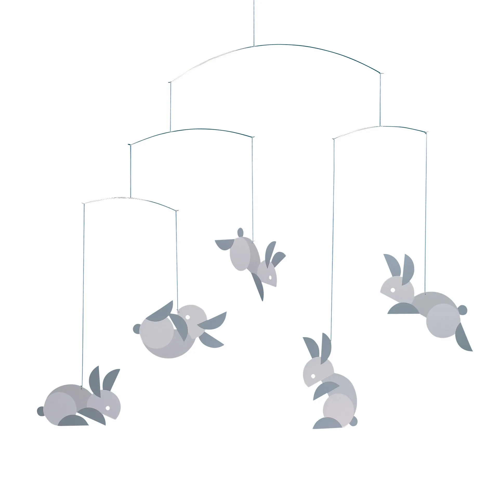 Circular bunnies mobiel, multi Flensted Mobiles