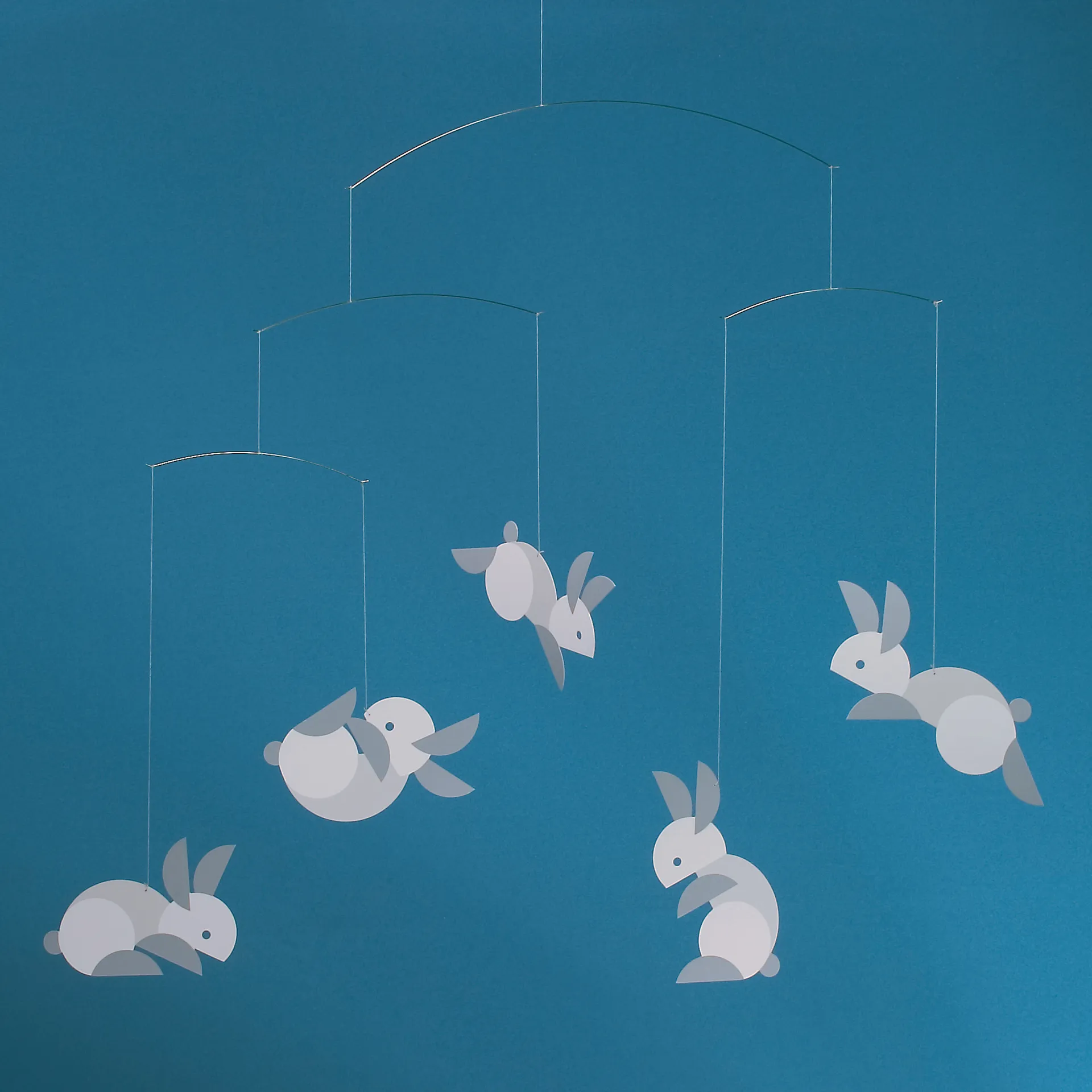Circular bunnies mobiel, multi Flensted Mobiles
